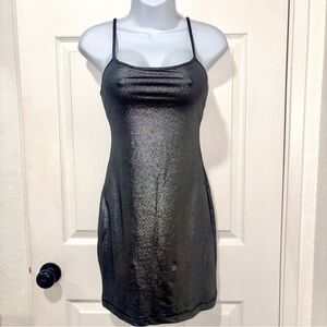 3/$15 MUST BUNDLE - Express Metallic Gunmetal Dress size XS